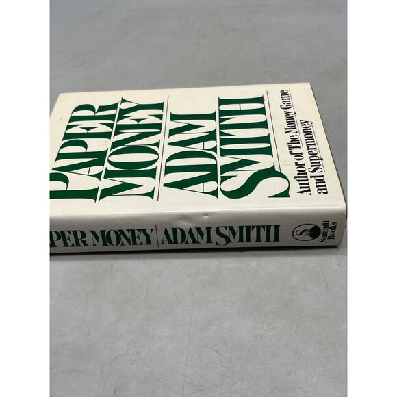 Paper Money book hardcover 1981 english Summit Books 335pgs Adam Smith READ - Picture 9 of 9